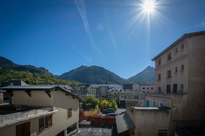 Panoramic view of the Mont Brison Hotel in Briançon