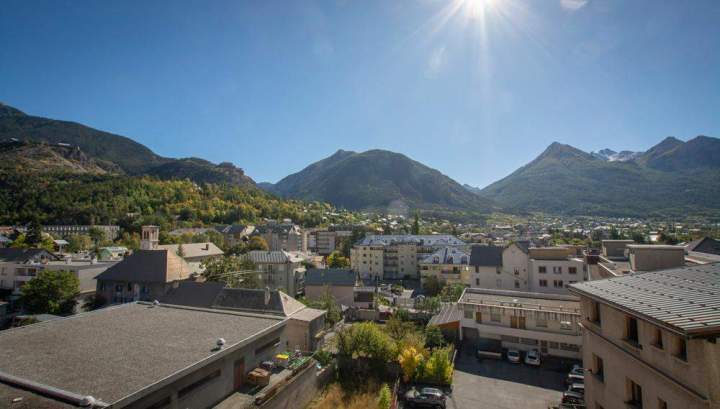 Panoramic view of the Mont Brison Hotel in Briançon